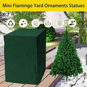 210D Oxford Cloth Folding <b>Chair</b> <b>Cover</b> Waterproof and Dustproof Rainproof for Outdoor BBQ and Patio Use - Product Image 5