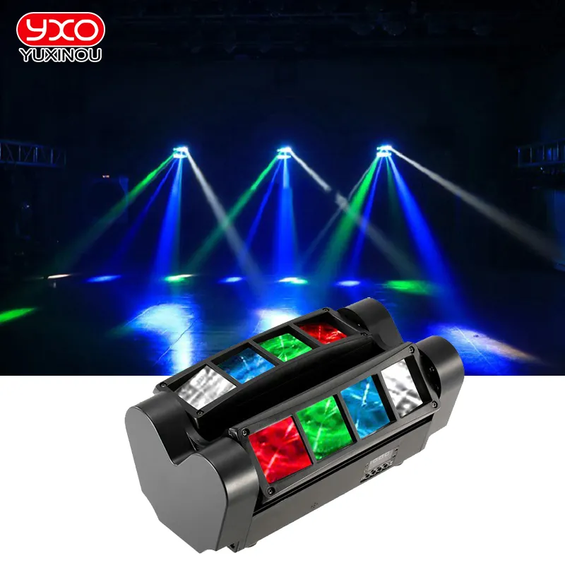 Mini Led Spider Licht 8 X10W RGBW Moving Head Beam Light 8 Augen LED Moving Head DJ Effekt Beleuchtung für Bar Nachtclub