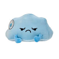 Jouets en peluche nuage OEM, peluche nuage de dessin animé avec visages brodés Fum, jambes suspendues, conception personnalisée, usine ISO, oreillers de haute qualité
