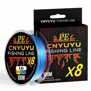 Ligne de pêche tressée robuste 4 ou 8 brins PE 40LB-300LB, colorée, USA Mairun, 100m-1000m, pour ruisseau, lac, rivière, réservoir, étang - Product Image 6