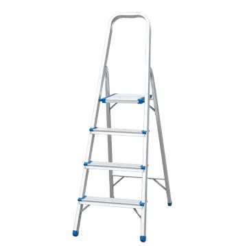 steel collapsible 5 step Ladders with handrail,steel folding step ladder