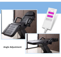Lit facial électrique-Table de massage réglable avec ascenseur de jambe et dossier, conception ergonomique pour le traitement de beauté de salon de spa