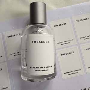 Tùy chỉnh thương hiệu sang trọng 3D niêm phong Matte vàng lá dập nổi kết cấu giấy nhãn dán nhãn Nước hoa vết sưng dán biểu tượng - Product Image 3