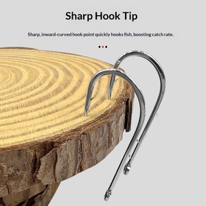 Ami <span class=keywords><strong>da</strong></span> <span class=keywords><strong>pesca</strong></span> singoli in acciaio al carbonio senza ardiglione per la <span class=keywords><strong>pesca</strong></span> in mare e a traina (cattura e rilascio) - Product Image 5