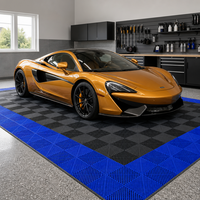 Dalles de garage emboîtables en plastique PP haute résistance, durables, écologiques, imperméables et antidérapantes pour atelier intérieur/extérieur et sol de voiture