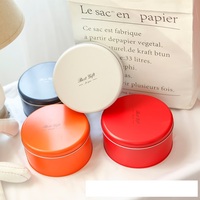 Boîte en fer blanc ronde personnalisée pour chocolats, biscuits, bonbons, emballage alimentaire, boîtes métalliques