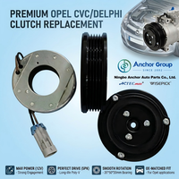 Neuer 12V OPEL Auto-Klimakompressor-Kupplungssatz 104/110MM AC.106.847 CVC/DEPLHI Auto-Klimaanlagen-Magnetkupplungskit 5PK Riemenscheibe ACTECmax