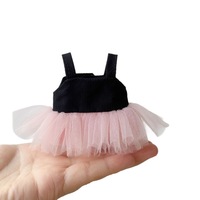 Robe de tutu de ballet personnalisable de 10 cm pour poupée, jupe en tulle sans manches, costume mignon pour poupée en peluche, vêtements de remplacement