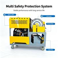 Machine de nettoyage de canalisations à essence nouvelle génération, 85 L/min, 2900 psi, démarrage à distance, rétraction automatique des tuyaux
