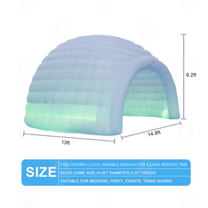 Carpa Domo Inflable <span class=keywords><strong>de</strong></span> PVC Impermeable, Refugio Iglú Ligero y Plegable para Eventos Invernales al Aire Libre - Product Image 4