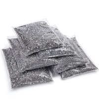 Top Sell SS6 SS10 SS12 SS16 SS20 Kristall Hotfix Strass Bulk Glas Strass Flache Rückseite für Kleider