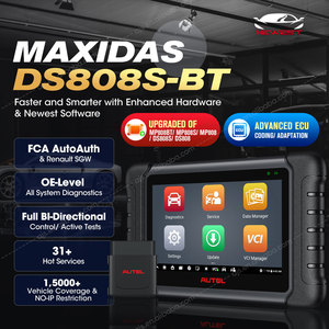 Autel MaxiDAS DS808S BT, equipo de herramientas de diagnóstico de coche profesional con Mini VCI, herramientas universales de escáner OBD2 para vehículos diésel - Product Image 3