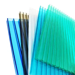 Twin Wall Polycarbonate Sheet Transparent 8mm Hollow Twin Wall Polycarbonate Sheet / PC Hollow Sheet / Polycarbonate Hollow Sheet