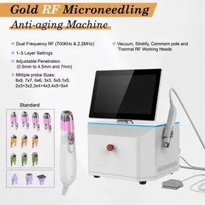 Nouvel Arrivage Ace : Appareil de Microneedling RF Doré pour le Rajeunissement et le Lifting du Visage, Raffermissement de la Peau, Traitement Fractionnel Anti-Âge - Product Image 3