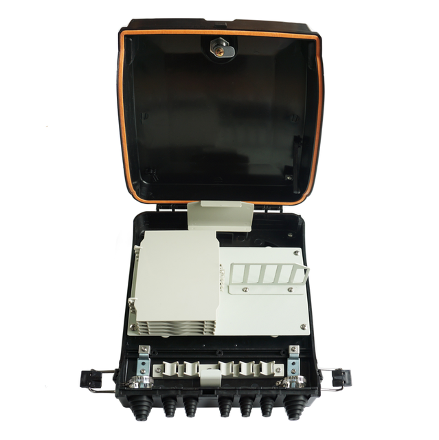 FTTH Indoor/outdoor Terminal Box IP65 Waterproof 24 Core Termination Box FDB-T224B-24 Fiber Optic Splitter Distribution Box