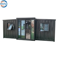 WinFair Tunisia Maison Conteneur Préfabriquée Modulaire Moderne de Luxe Extensible 20 Pieds pour Villas 1 Chambre Chine