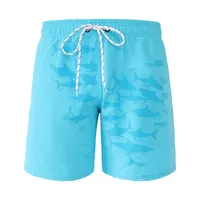 2022 oem male magical color change pattern summer polyester quick dry custom swim wear men surf board swim shorts