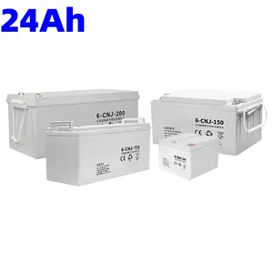 Factory OEM Long Life Rechargeable 12V Lead Acid Replacement Battery Pack 24ah Gel Battery for Solar Power System