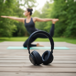 Auriculares Bluetooth Inalámbricos Over-Ear con Sonido Hi-Fi Estéreo y Control de Volumen para Yoga, Deportes y Gimnasio - Product Image 2