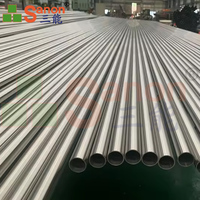 Fabricant de tuyaux inox soudés SANON Astm A554 Aisi 201 304 Tube rond en acier inoxydable pour systèmes de garde-corps