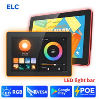 Tablet Android con Luz de Estado RGB, Rockchip, Nueva, de 8-32 Pulgadas, POE, RJ45, Montaje en Pared, Android 14, Pantalla Táctil, Comercial, NFC