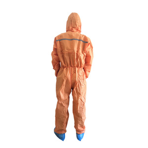 معاطف لباس السلامة يمكن التخلص منها بشريط عاكس تستخدم كملابس السلامة في العمل - Product Image 1