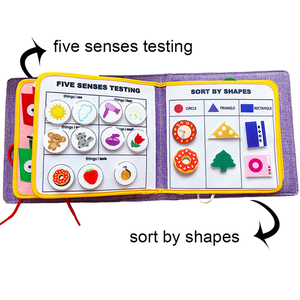 <span class=keywords><strong>Livre</strong></span> de feutre sensoriel Libro De Tela pour les tout-petits Meilleur jouet éducatif préscolaire <span class=keywords><strong>Mes</strong></span> premiers livres d'activité occupés en <span class=keywords><strong>tissu</strong></span> pour les enfants - Product Image 3