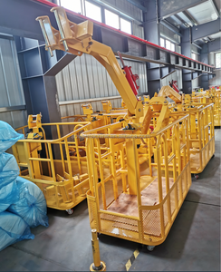 Plataforma elevadora giratoria de acero para grúa, cesta/<span class=keywords><strong>gondola</strong></span> de 1.8m, 2.0m, 1.2m, 1.5m, soportes de elevación para plataforma de trabajo aérea - Product Image 3