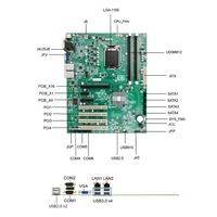 Nueva Placa Base Industrial Eip KH-B75C Intel ATX de 2.ª/3.ª Generación B75 LGA1155 con 6 Puertos Seriales, Doble Gigabit, Controlador SATA 1P/2P