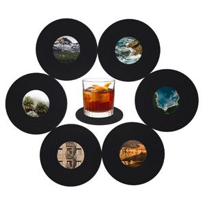 Posavasos Personalizado de Vinilo, Posavasos Redondo de PVC Impreso para Bebidas - Regalo Novedoso de Posavasos de Vinilo - Product Image 6