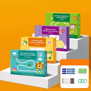 New <strong>Magical</strong> <strong>Tracing</strong> Workbook Set Pen Control Training Kindergarten Erasable Focus Training Exercises Puzzle Early Education Toys - Product Image 2