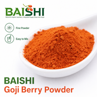 Natuurlijk gesproeid gedroogd Goji fruit Wolfberry poeder EU Biologisch Hoogwaardig Gezond Superfood Direct oplosbaar in water Rood Bulk