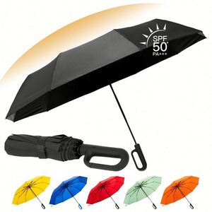 Contemporary Limited - Time Offer Folding Umbrella Convenient Affordable Umbrella with Bag <b>Hook</b> - Product Image 3