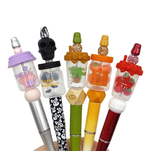 Perles focales en silicone 3D en forme d'araignée d'Halloween, sans BPA, de qualité alimentaire (forme irrégulière) pour stylos à perles, bijoux DIY, artisanat et articles pour bébés - Product Image 2