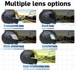 <span class=keywords><strong>Casque</strong></span> <span class=keywords><strong>de</strong></span> moto modulaire en fibre <span class=keywords><strong>de</strong></span> carbone intégral personnalisé pour hommes et femmes Matériau ABS pour les sports d'équitation - Product Image 4