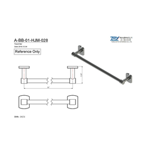 Support de rangement pratique et moderne pour serviettes en papier en alliage de zinc et chrome, ensemble de quincaillerie de salle de bain pour hôtels à Taiwan - Product Image 3