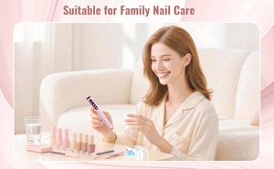 เครื่องตะไบเล็บไฟฟ้าไร้สาย: เครื่องตะไบเล็บมืออาชีพ 35000 รอบต่อนาที พร้อมฐานชาร์จหลอดไฟยูวีแอลอีดี - Product Image 5