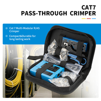 Pince à sertir multifonctionnelle pour réseaux Outil à sertir tout-en-un EZ pour CAT5 CAT6 CAT7 RJ45 RJ11 R12 Sets d'outils de produits
