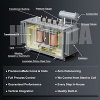 Prix du transformateur 400 Kva Haute tension Triphasé 11kv 22kv 35kv 200KVA 250KVA 300KVA 315KVA 400KVA Transformateurs immergés dans l'huile