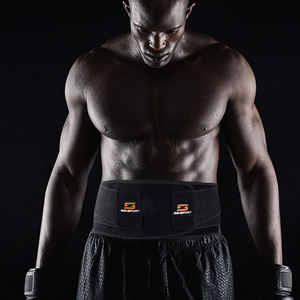 Hoogwaardige, op maat gemaakte rugbrace voor de onderrug, volledig verstelbaar, ademend polyester nylon, voor training en verlichting van rugpijn - Product Image 3