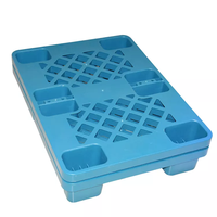 Palette Euro simple face robuste 800x600, couleur personnalisée, support de sol, en PEHD, emboîtable, demi-palette en plastique pour transport et présentation