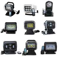 12V 24V Lampe de Travail 360 Degrés LED Rotative Télécommande Projecteur pour Camions Route SUV ATV Bateaux Toit Projecteur