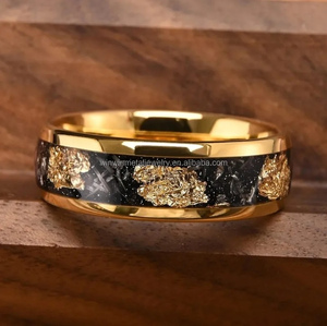 8Mm Vàng <span class=keywords><strong>Tungsten</strong></span> Carbide Nhẫn Cho Nam Giới Vàng Lá Thiên Thạch <span class=keywords><strong>Inlay</strong></span> Cặp Vợ Chồng Ban Nhạc Đám Cưới <span class=keywords><strong>Tungsten</strong></span> Nhẫn Người Đàn Ông Đồ Trang Sức Thời Trang - Product Image 6