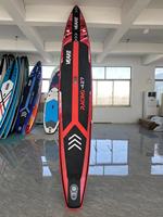 OEM planche à pagaie CE gonflable et étanche de haute qualité en PVC personnalisée avec sac à dos pour la pêche sup de course à vendre