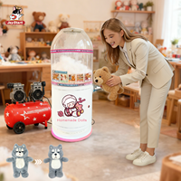 Machine à rembourrer les jouets en peluche DIY (4/7/8/16 pouces) pour textiles de maison, haute vitesse, avec compresseur d'air 1200W