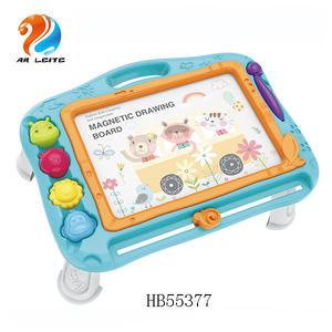 Tablet Menggambar plastik anak-anak, papan belajar edukatif magnetik 2 dalam 1 dapat dihapus - Product Image 1