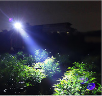 Lampe frontale LED rechargeable étanche avec capteur de mouvement et affichage numérique de la puissance pour le camping, la course à pied et la pêche