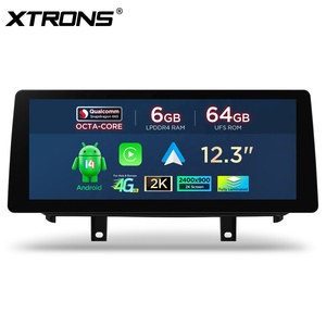 Reproductor de Android para Auto de 12.3 Pulgadas para BMW X5 F15/X6 F16 2014-2017 NBT, Pantalla 2K, Qualcomm 665, 6+64GB, CarPlay Inalámbrico, CE-XTRONS - Product Image 3