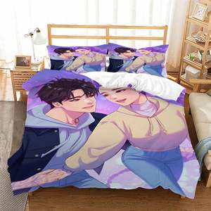 Parure <span class=keywords><strong>de</strong></span> Lit Enfant Personnalisée K-POP Chasse aux Sorcières, Impression Numérique 3D, Drap <span class=keywords><strong>de</strong></span> Lit et <span class=keywords><strong>Housse</strong></span> <span class=keywords><strong>de</strong></span> <span class=keywords><strong>Couette</strong></span> Grande Taille - Product Image 5