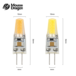 Lampes <span class=keywords><strong>LED</strong></span> <span class=keywords><strong>G4</strong></span> E12 85-265V, type maïs, COB, pour lustre, certifiées CE, base en céramique, projecteur résidentiel, CRI élevé 90, 2700K/6000K, 40000 - Product Image 4